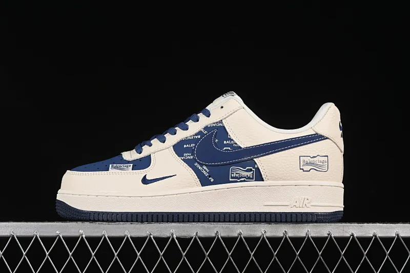 All categories Nk Air Force 1 Air Force series Nk Air Force 1 Low Air Force low-top Nike Air Force 1'07 Low Balenciaga co-branded blue English textile label Air Force 1 low-top casual sneakers DF0188-062